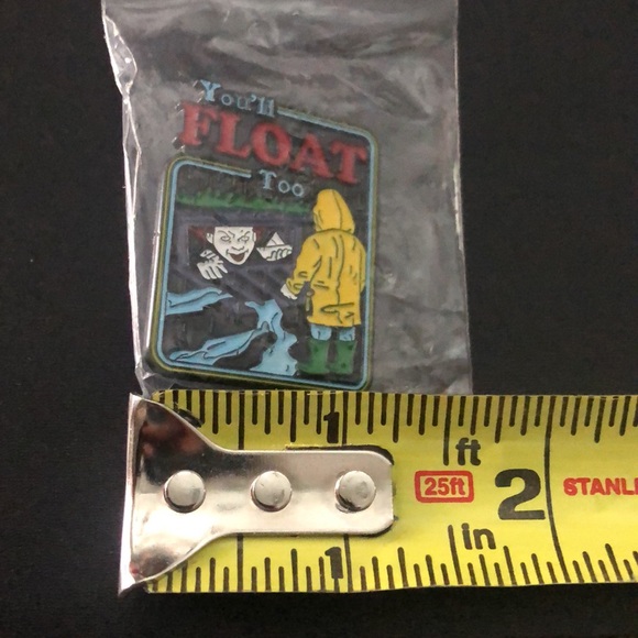 It Movie Pennywise The Clown & Georgie “You’ll Float Too” Metal Enamel Pin - Picture 6 of 7
